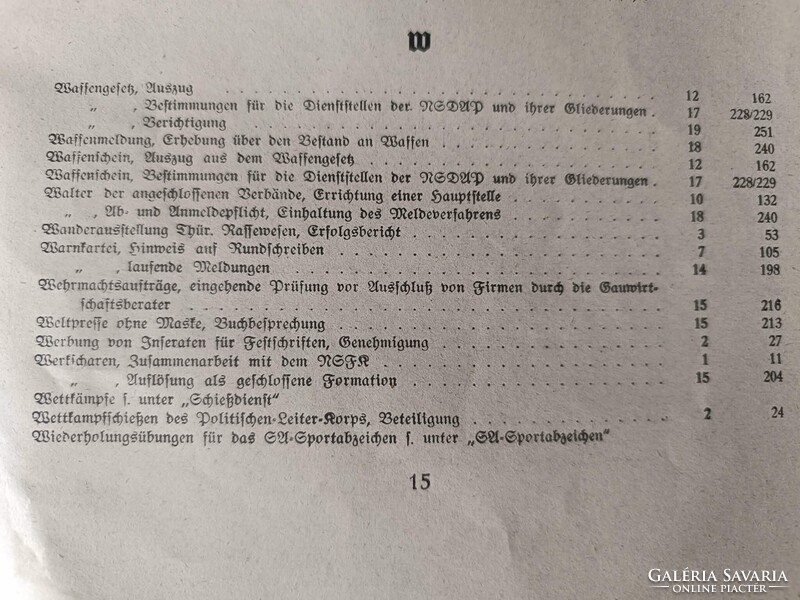 Ritka NSDAP Thüringia index füzet pár 1938 SA, Hitler Jugend adatokkal