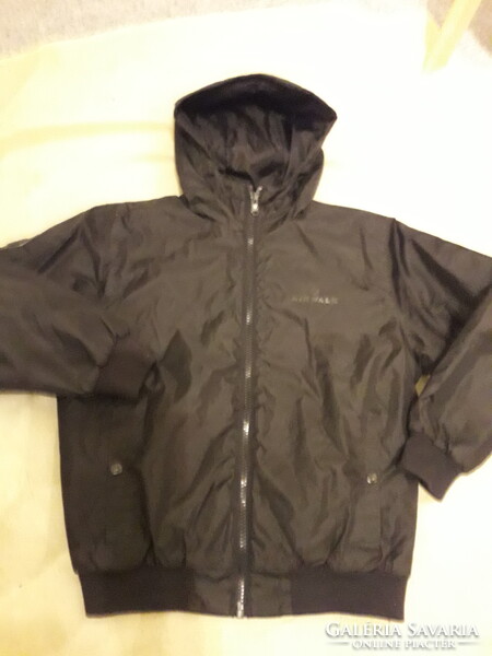 AIRWALK black winter waterproof hooded zippered jacket 146 like-new Nice product