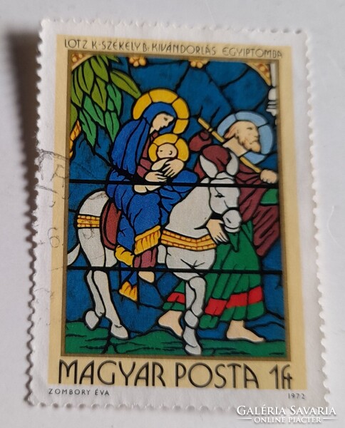 1972 Üvegfestmények 1 Ft pecsételt