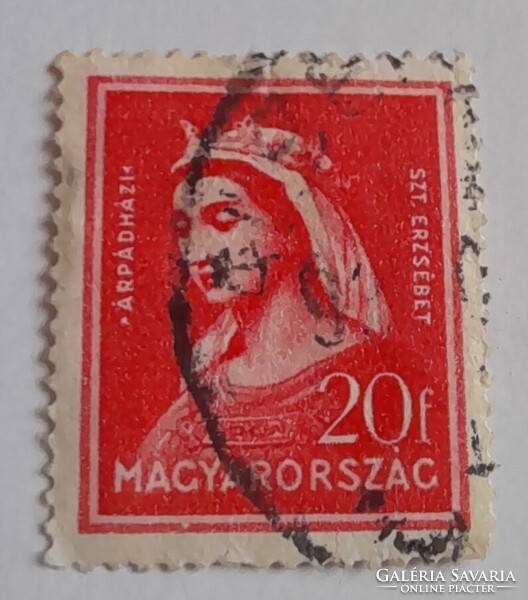 1932 Szent Erzsébet 20 fillér pecsételt