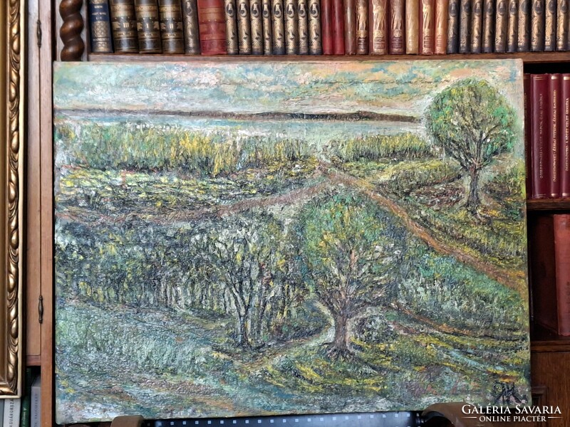JÁK PÉTER 2025 o/v 60X 80cm " Júliusi reggel"