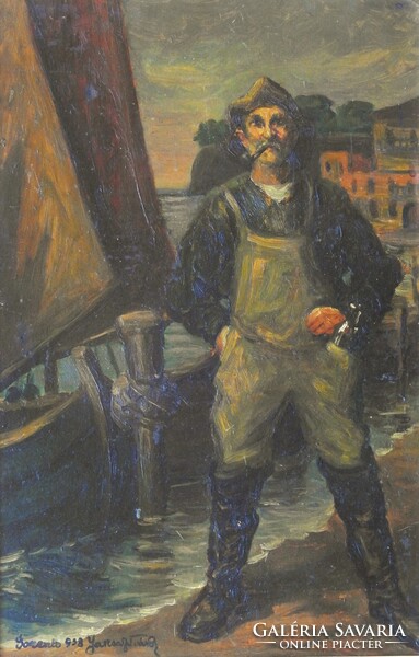 (N) Jaksa István (1894-1982) : Sorentoi halász - 1938