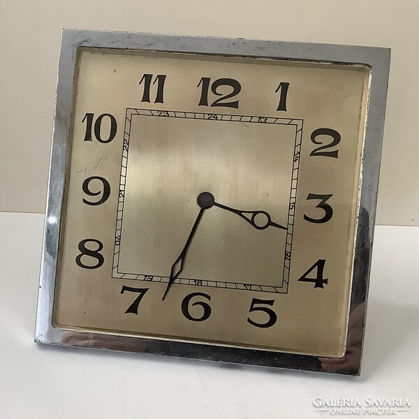 Table clock, art deco style, particularly beautiful dial - for collection or repair