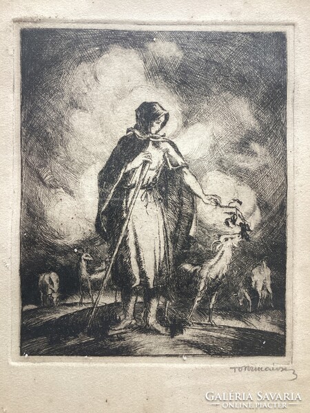 Toroczkai Oszvald (1884-1959): Pásztorlány.