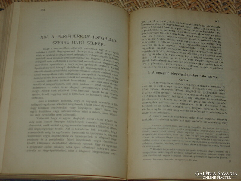 VÁMOSSY-FENYVESSY-MANSFELD : GYÓGYSZERTAN 1914 ( GYÓGYSZERÉSZET , PATIKA )