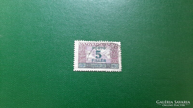Pecsételt bélyeg 1927 Ikarusz portó 5 f/ 5000 K Kat: 250 Ft