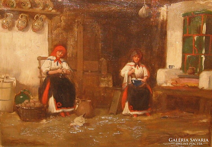 GARANTÁLTAN  EREDETI CSODÁS VERESS ZOLTÁN / 1868-1935 / FESTMÉNY