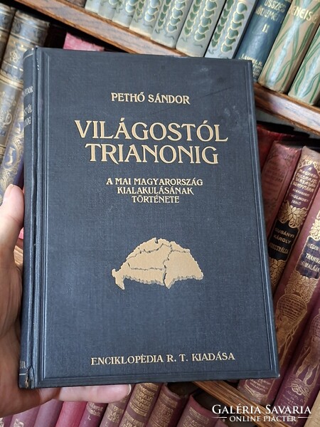 TILTÓLISTÁS!1925-ELSŐ KIADÁS!- PETHŐ SÁNDOR:VILÁGOSTÓL TRIANONIG  -GOTTERMAYER KÖTÉS-ENCIKLOPÉDIA RT
