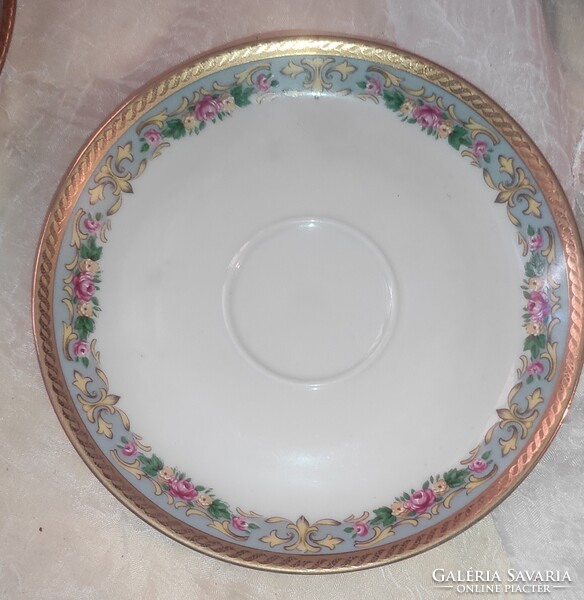 Winterling Schwarzenbach Bavaria aranyozott porcelán kávés-/teáskészlet – 5 személyes, 13 db