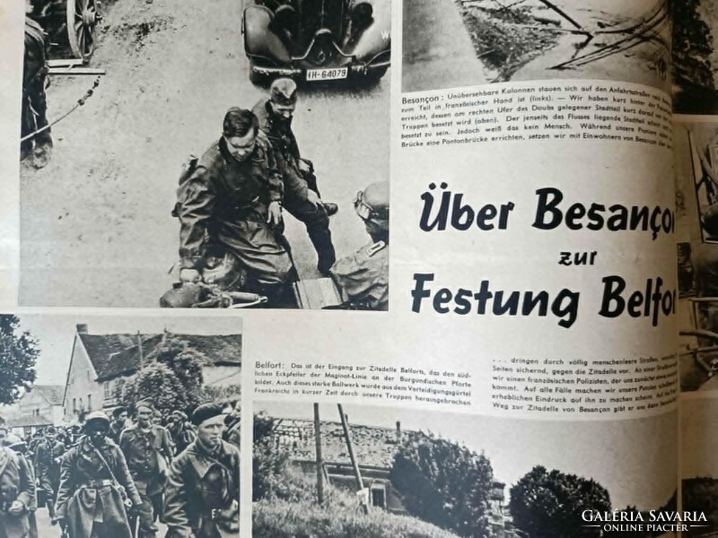 Retro Német katonai 1940 Július 3 WEHRMACHT