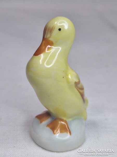 Ritka Aquincumi kis méretű porcelán kacsa figura hibátlan állapotban 5,5 cm. magas