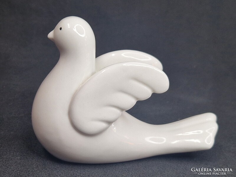 Art deco stílusú porcelán galamb figura hibátlan állapotban 7 cm. magas