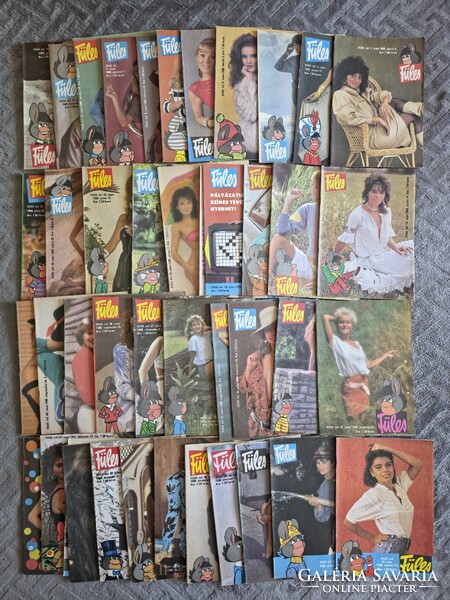 Retro Füles magazin 1988 majdnem teljes évfolyam (46 db / 53-as ritka év)