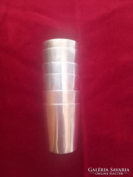 Silver brandy glass set