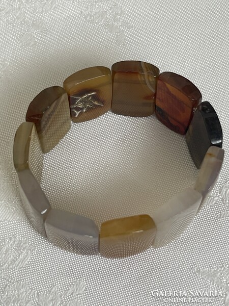 Beautiful, cool genuine agate bracelet.