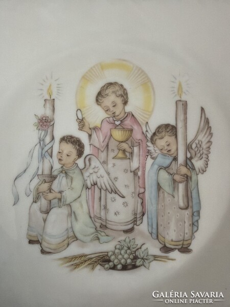 Álomszép Bavaria angyalok porcelán tányér.