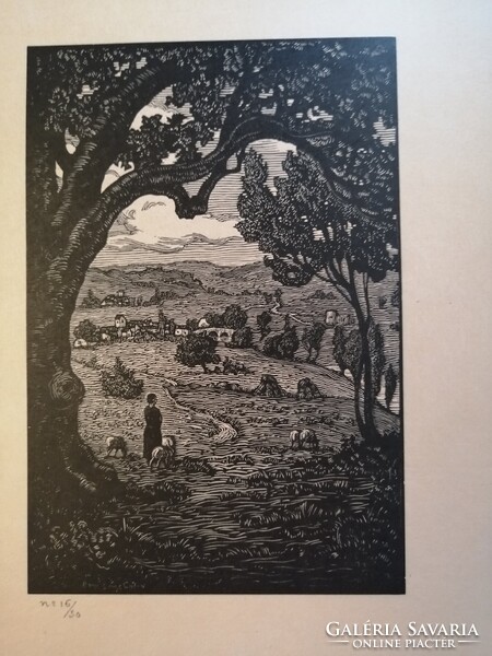 PAUL EMILÉ COLIN /1867-1949/ ORIGINAL WOODCUT 16/30