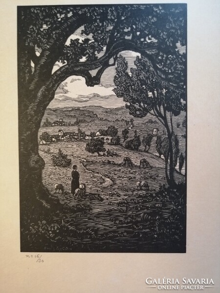 PAUL EMILÉ COLIN /1867-1949/ ORIGINAL WOODCUT 16/30