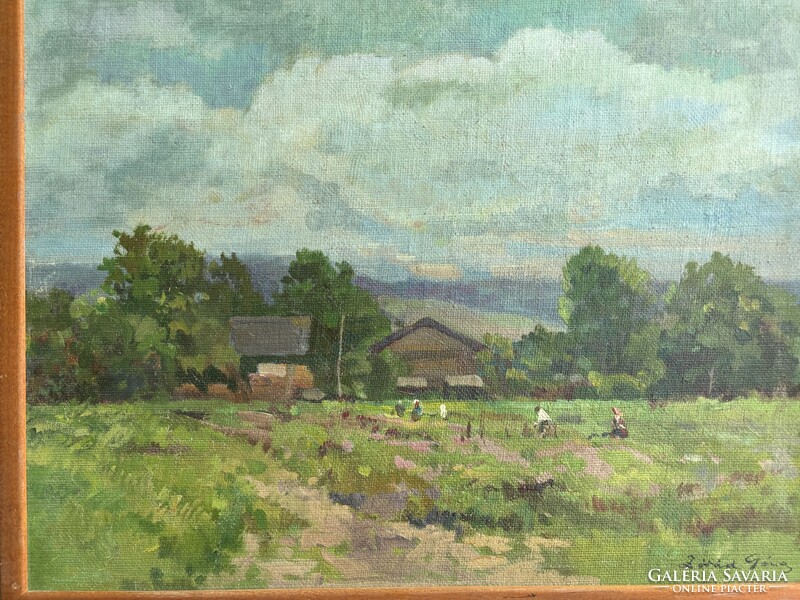 Zórád Géza - Hajnal a határban..(55x68cm+k)