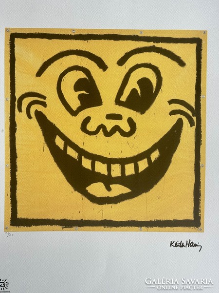 Keith Haring szárazpecséttel hitelesített limitált kiadás