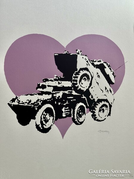 Banksy limitált fine art művésznyomat