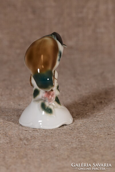 Grafenthal porcelán madár figura ágon Németország 1980