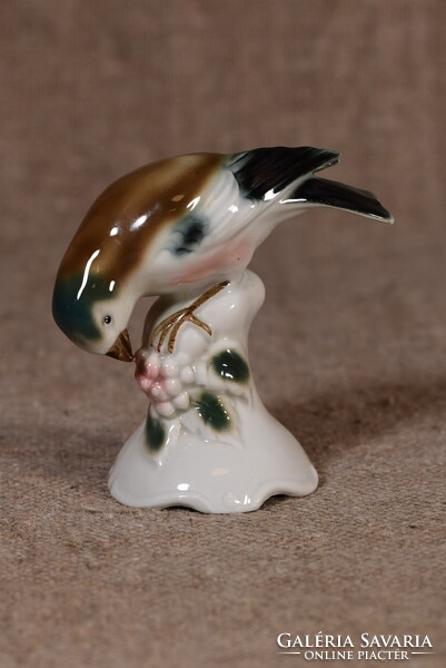 Grafenthal porcelán madár figura ágon Németország 1980