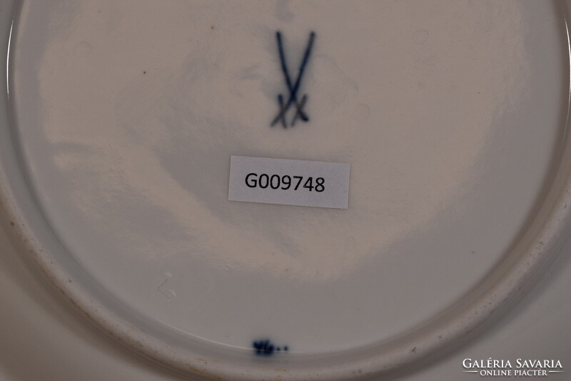 Meissen porcelán desszerttányér Blue Onion Zwiebelmuster kék hagyma kobalt Németország