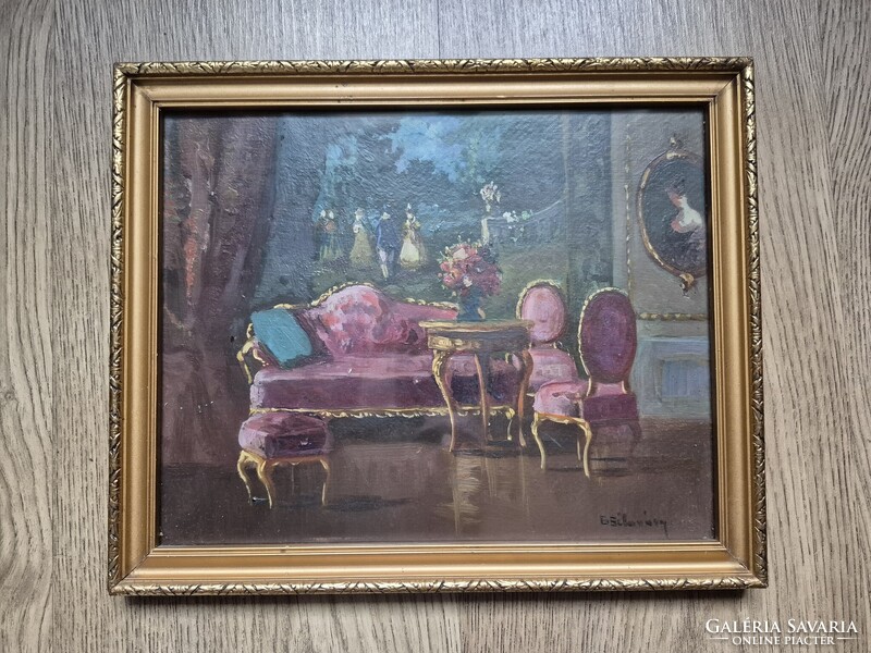 Burchard Bélaváry István (1864 - ): Kastély enteriőr