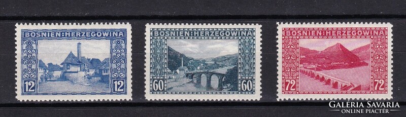 1912 Bosnia-Herzegovina Postage Stamp Set