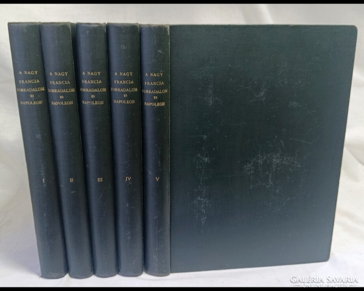 .﻿A nagy francia forradalom és Napoléon I–V. (Teljes, 5 kötetes sorozat)