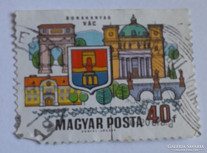 1969 Dunakanyar 40 fillér  pecsételt