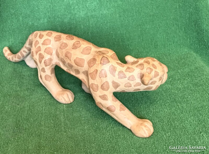 PRÉMIUM Izsépy: Art deco leopárd! 40 cm!!!