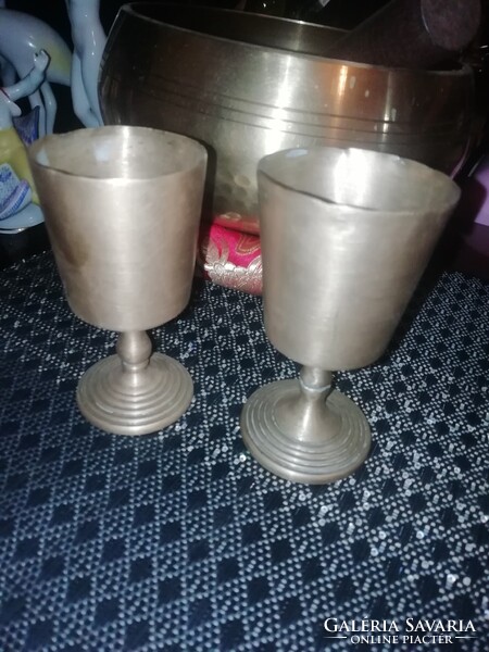 Antique Copper Glasses in the condition shown in the pictures 2 pcs