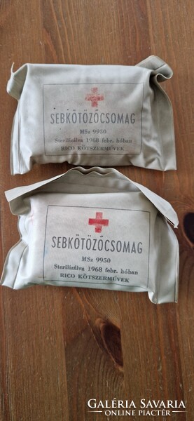 Retro Unused Wound Dressing Pack from 1968, 2 pcs