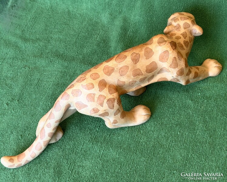 PRÉMIUM Izsépy: Art deco leopárd! 40 cm!!!