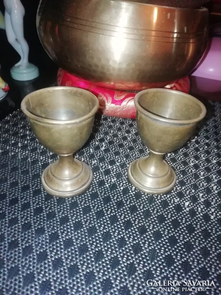 Antique Copper Glasses in the condition shown in the pictures 2 pcs