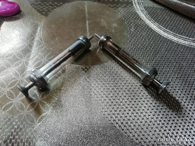 Medical Equipment 4. Made in GERMANY, syringe, 2 pcs, as shown in the pictures