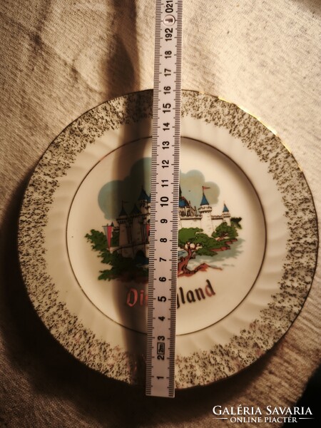 Vintage Disneyland porcelán dísztányér (Walt Disney Productions, Japan) - Ritkaság!