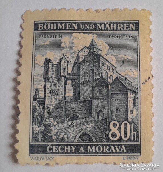 1940-es tájképek - Pernstein kastély