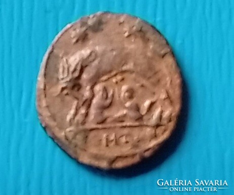 Római follis , l. Constantin//Romulus