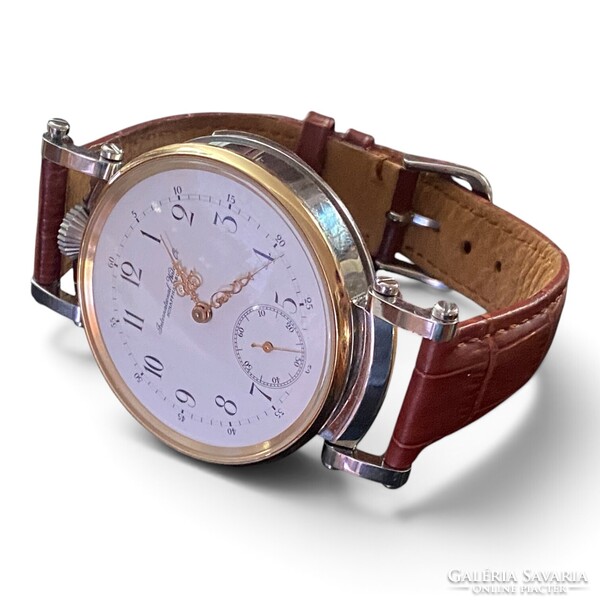 Különleges IWC Schaffhausen zsebóra beépítés (Marriage Watch) – 48 mm – Üveg hátlapos