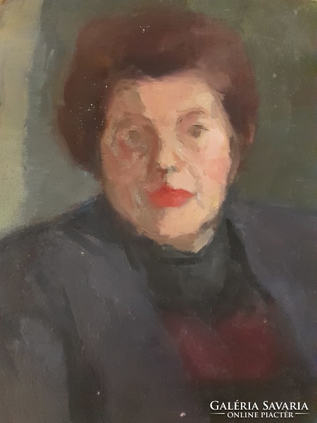 Iván solid: portrait of a woman with red hair, original oil on canvas