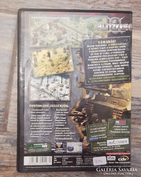 Blitzkrieg taktikai/stratégiai (RTS) PC-játék.