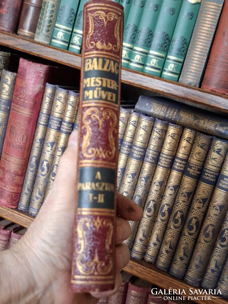 1928-GUTENBERG-BALZAC MESTERMŰVEI-A PARASZTOK I.II.--SZÓRVÁNY-KÖTET!!!