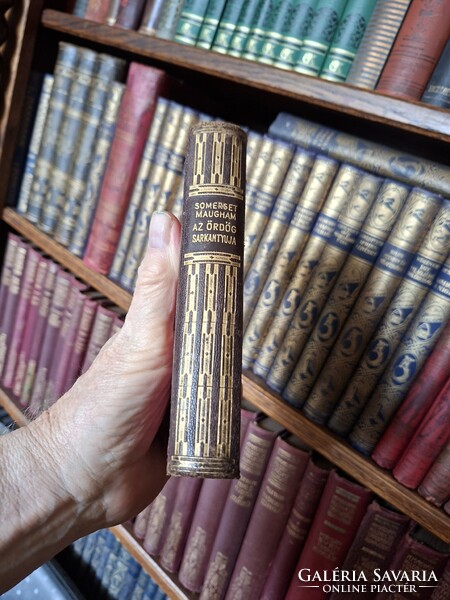 1930- SOMERSET MAUGHAM: AZ ÖRDÖG SARKANTYÚJA-FÉLBŐR-utolsó lap hiány!