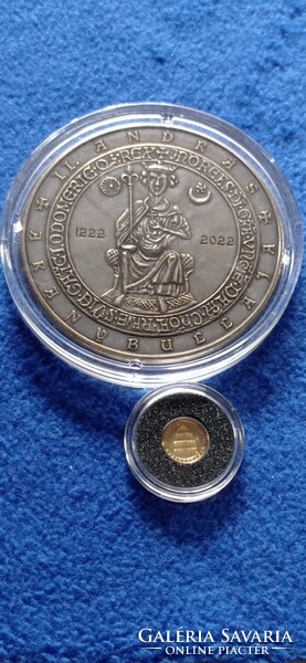 2022 Aranybulla 10000+5000 Forint arany-színesfém emlékérme pár,