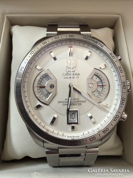 TAG Heuer Grand Carrera Calibre 17 RS CAV511B – Full Set + gyári krokodil – karcmentes