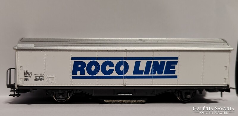 Roco 46400 CLEAN / LINE H0 fehér kétoldalas - alja fotózva - 2 ütköző tányér + kuplung kampó hiány