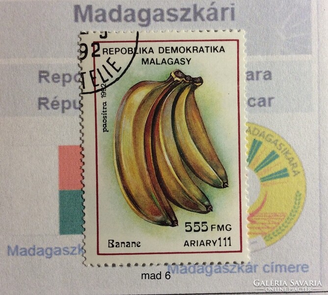 Madagaszkár bėlyeg -hiánypótl. ( mad 6)